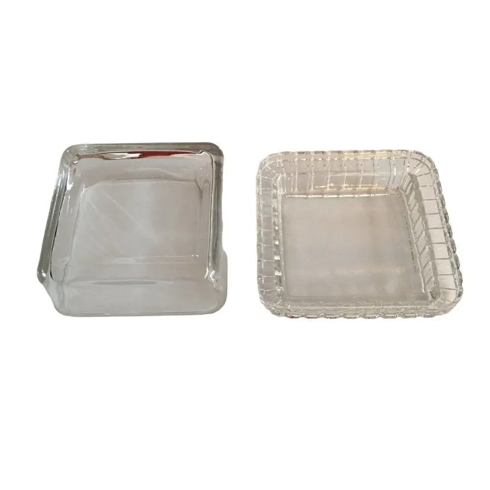 Glass square  candy dish